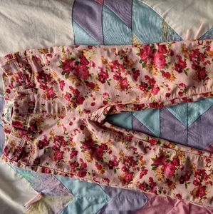Floral Pink Jeans